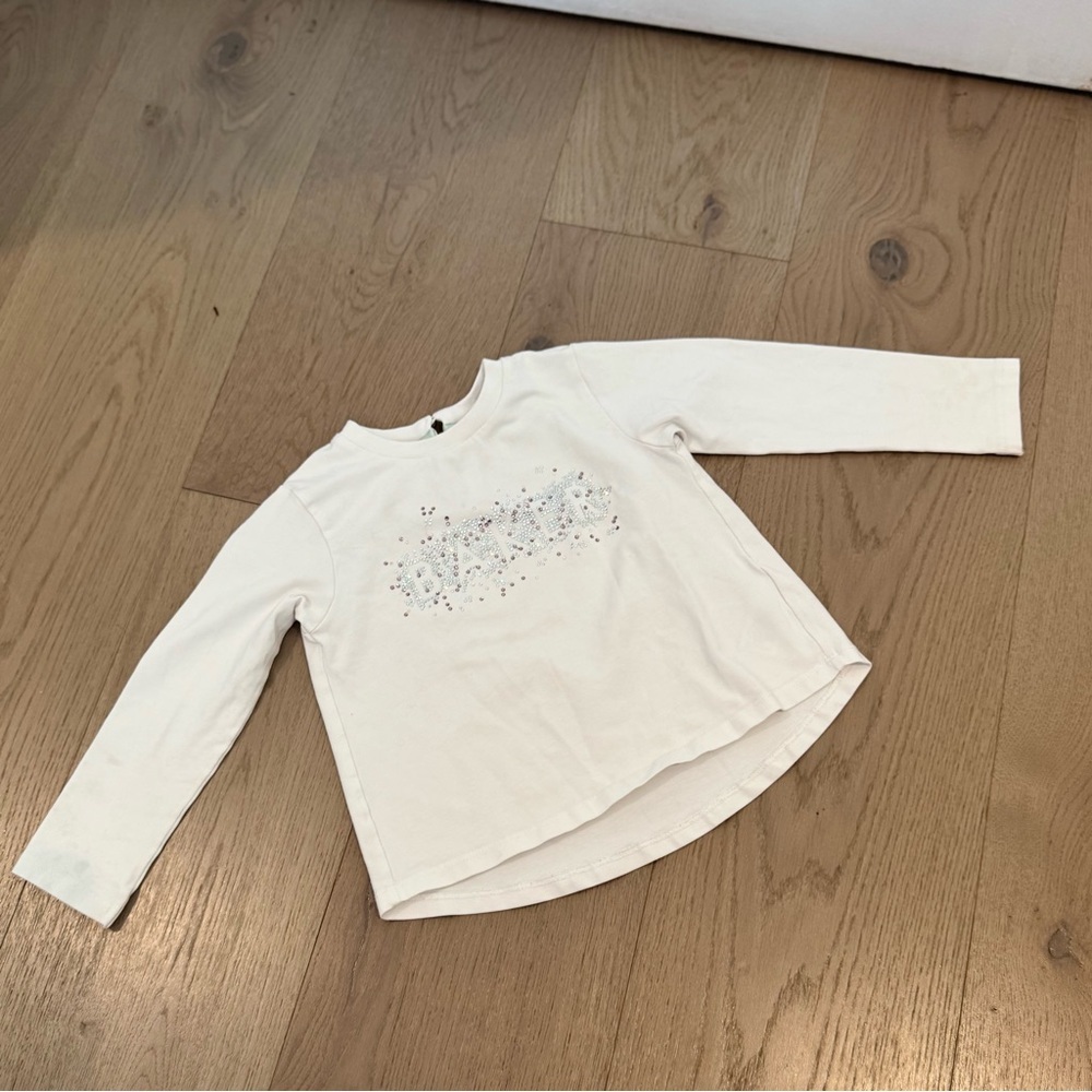TED BAKER Kids' White Cotton Top (2-3 yrs)